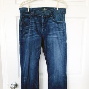 7 for Mankind Luxe Performance Straight Sz 33